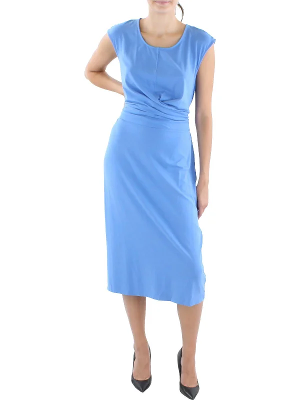 Discount Deals Womens Heathered Calf Midi Dress