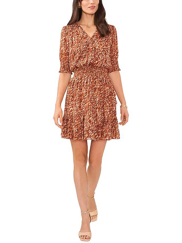 Weekend Deal Womens Printed Short Mini Dress
