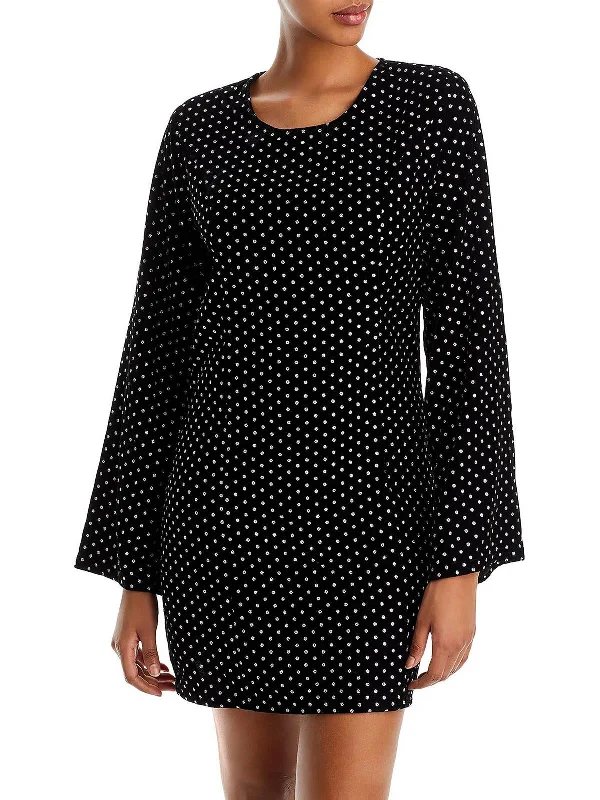 Deal of the Week Womens Velvet Metallic Cocktail and Party Dress