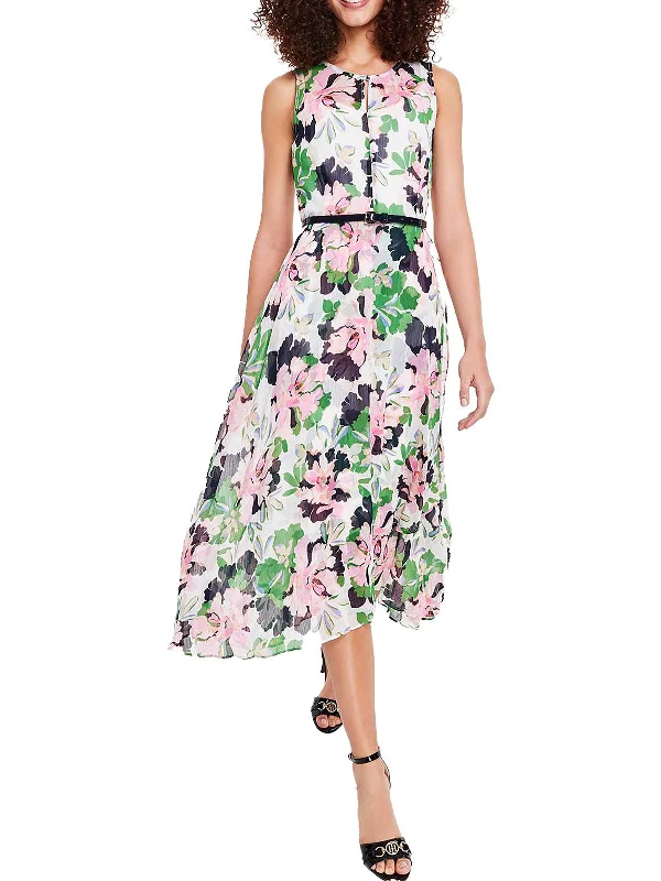 Exclusive Online Offer Womens Floral Fit & Flare Midi Dress