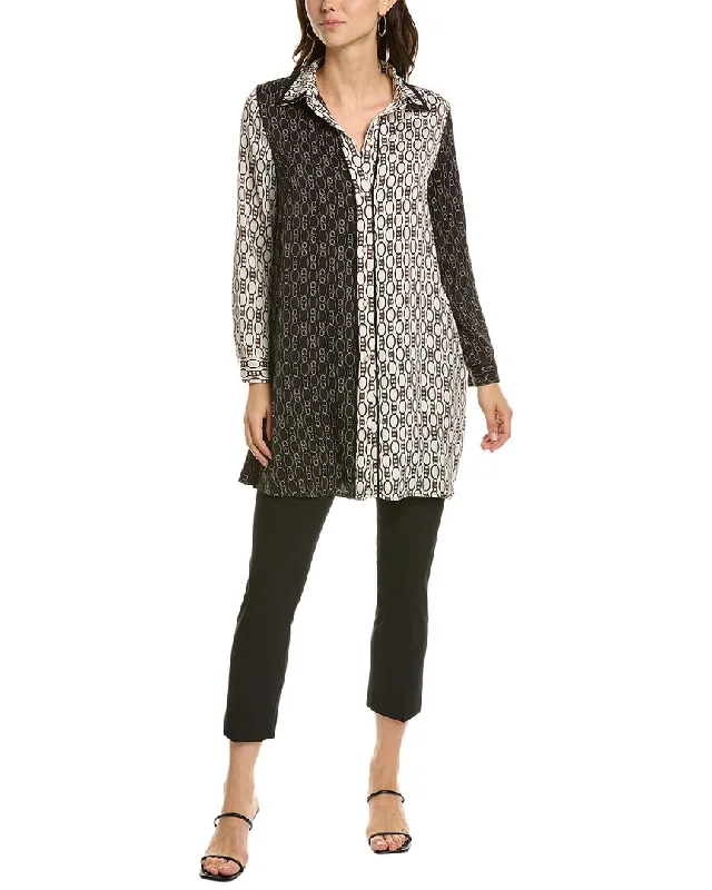 Unmissable Offer Gracia Two-Tone Chain Link Shirtdress