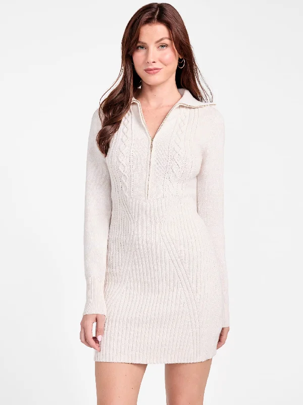 Buy More, Save More Marissa Cable-Knit Zip Dress