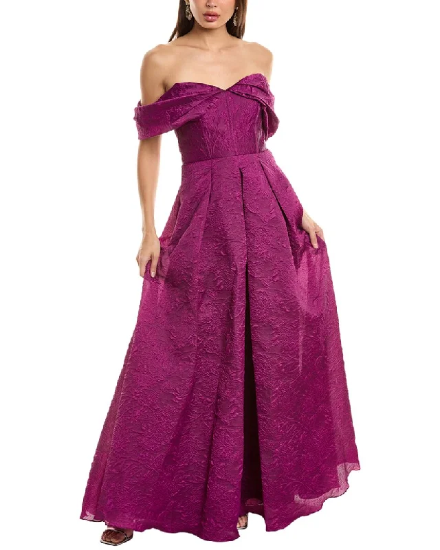 Price Cut Theia Joelle Off-Shoulder Gown