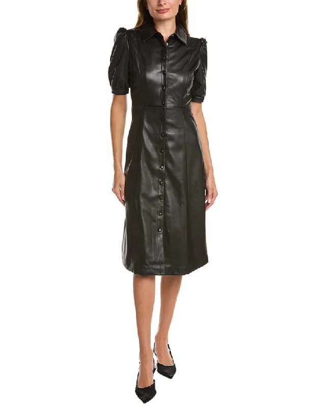 Discount Deals T Tahari Button-Down Midi Dress
