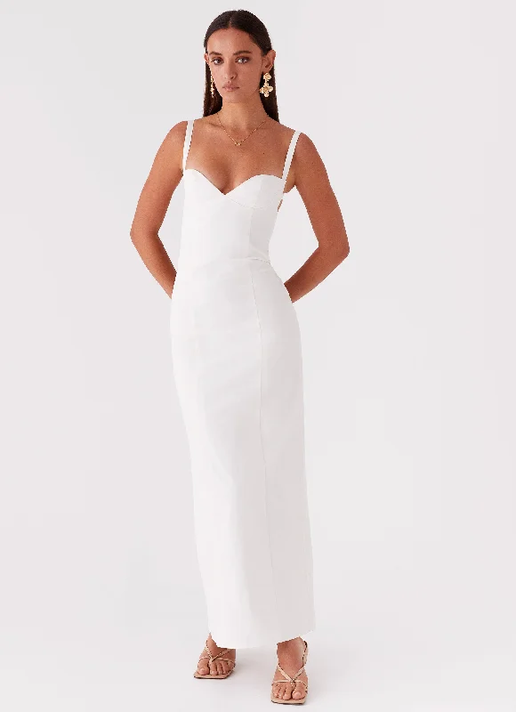 Big Discounts Naomi Backless Maxi Dress - Off White