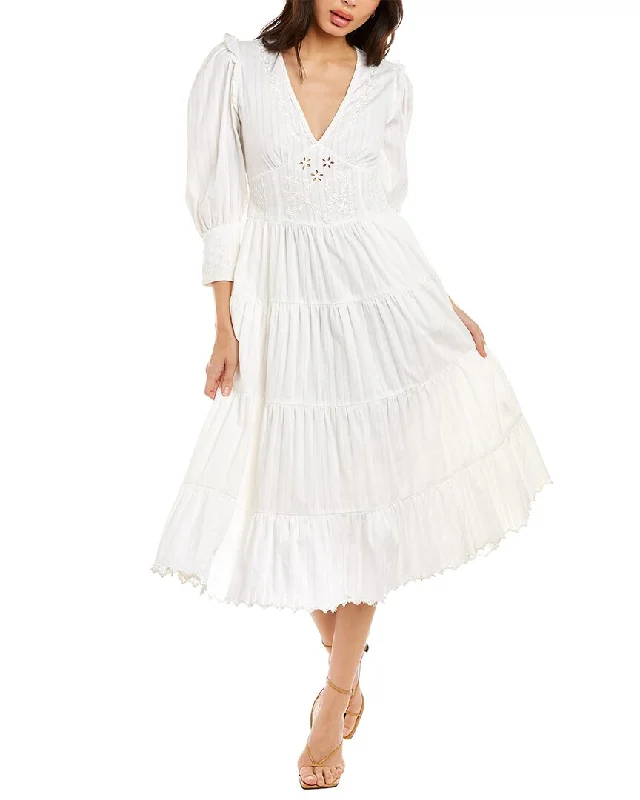 Best Deals LoveShackFancy Stephen Midi Dress