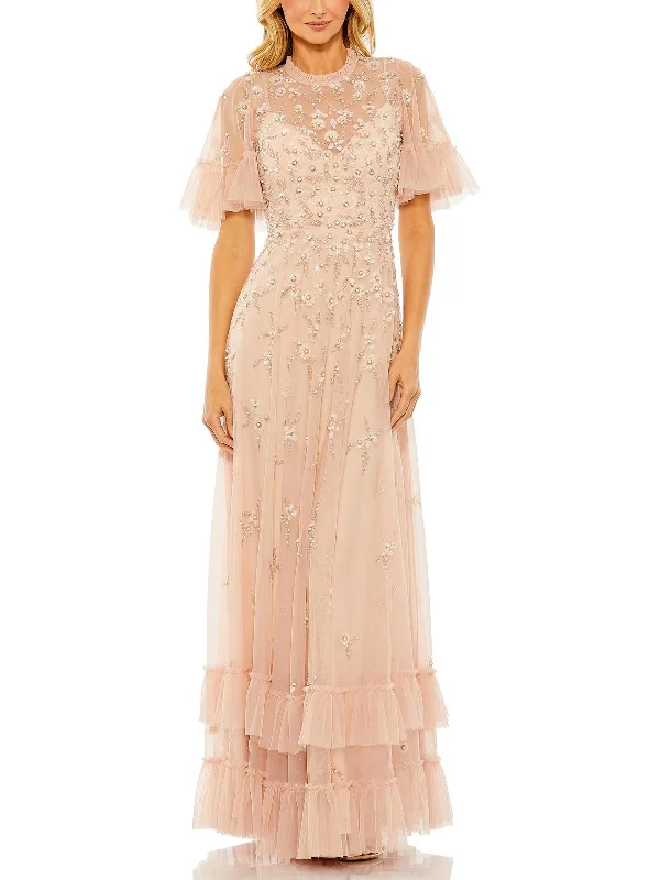 Clearance Event Womens Embellished Formal Evening Dress