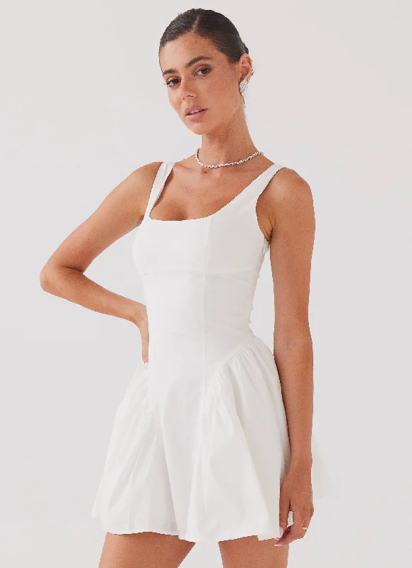 Huge Discounts Sassy Soiree Corset Mini Dress - White