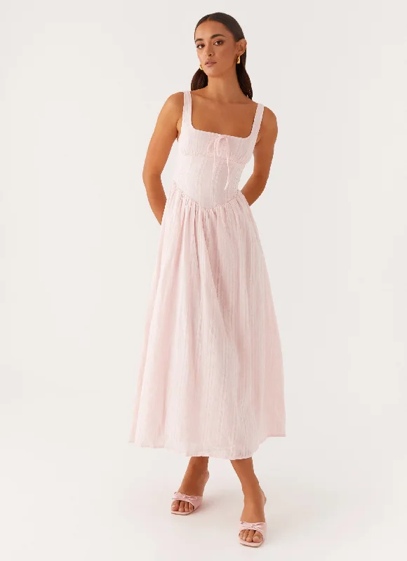 Limited Time Pascuelle Midi Dress - Pink