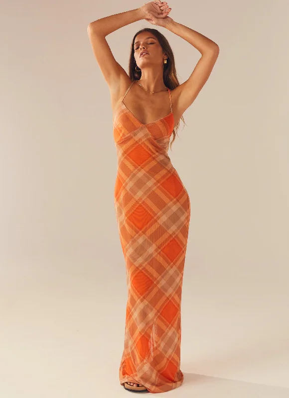 Price Drop Alert Broadway Nights Maxi Dress - Saffron