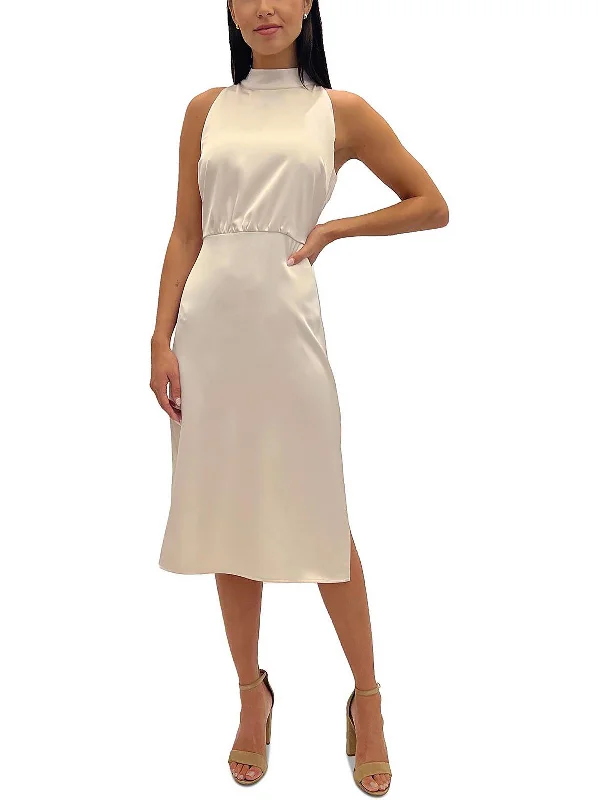 Buy More, Save More Womens Tie Neck Long Cocktail and Party Dress