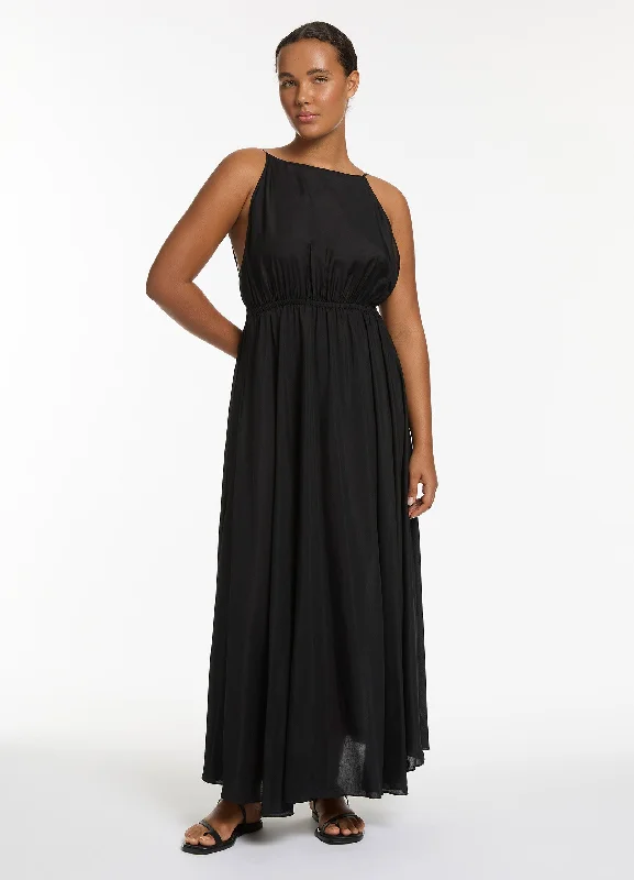 Inventory Reduction Jetset Backless Maxi Dress - Black