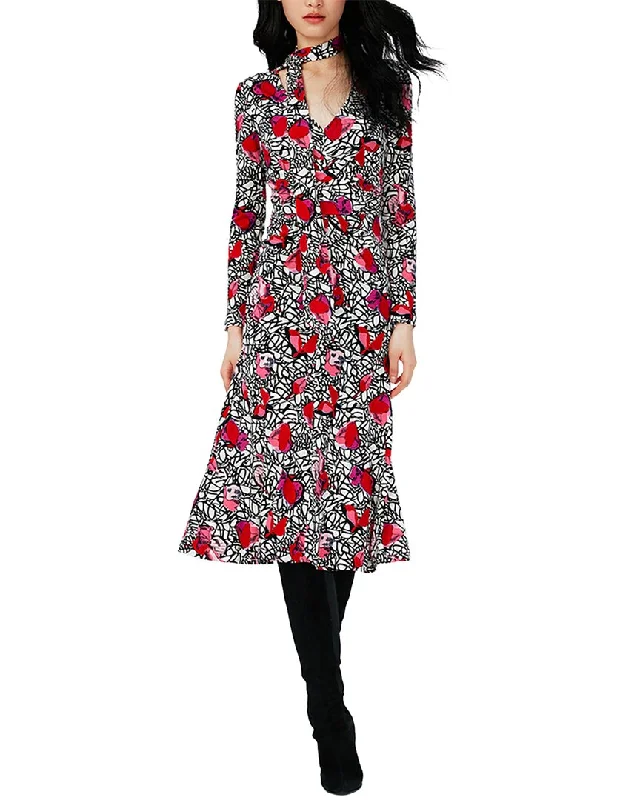Steals and Deals Diane von Furstenberg Marsha Wool-Blend Midi Dress