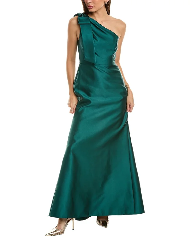 New Markdowns Alfred Sung Bow One-Shoulder Gown