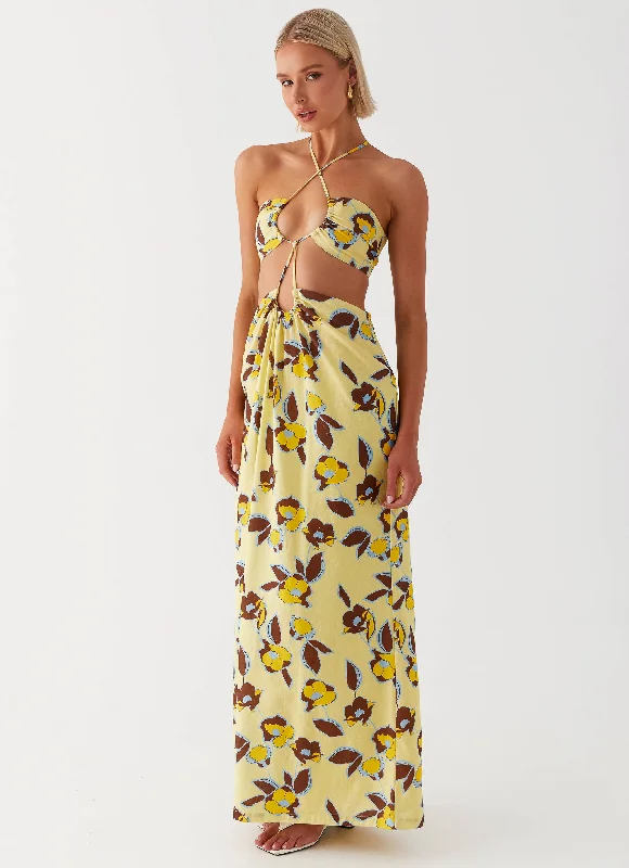 Early Access Nora Linen Maxi Dress - Primrose