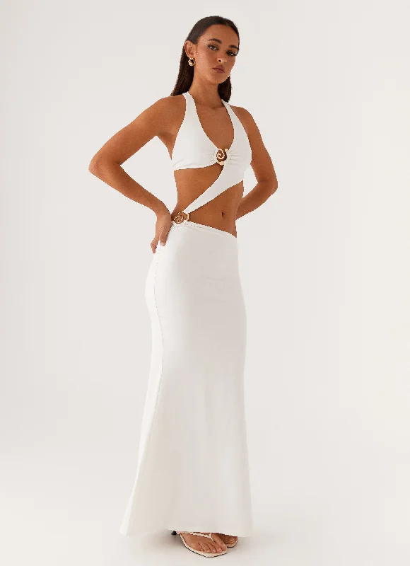 Midnight Sale World Series Maxi Dress - White