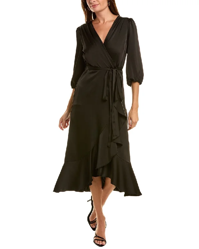 Limited Availability Sam Edelman Fluid Satin Faux Wrap Dress