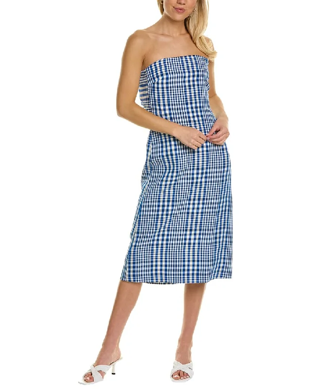 Savings Event Theory Dillon Phyly Linen-Blend Midi Dress