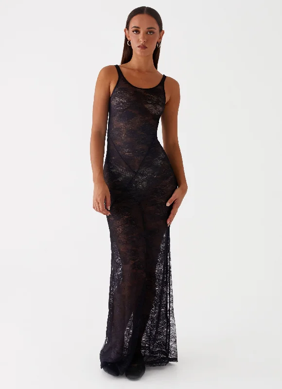 Final Clearance Maybe Next Time Maxi Dress - Black