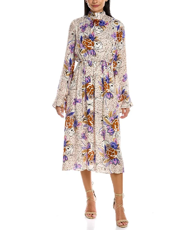Discount Extravaganza Les Reveries Ruffle Pussy Bow Dress
