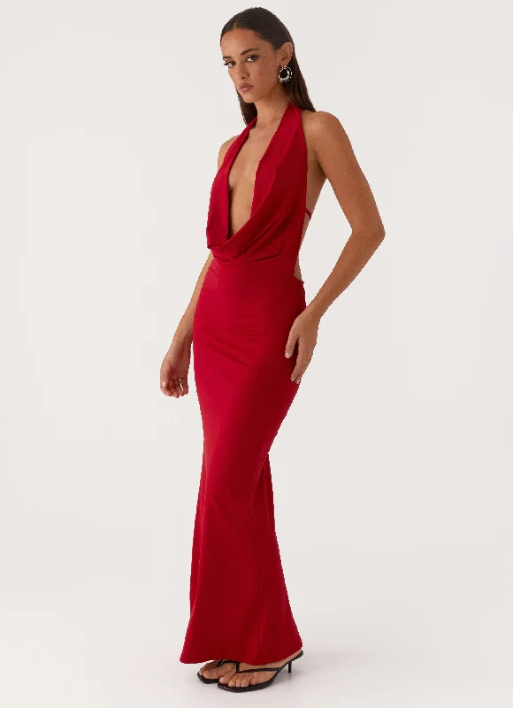 Mega Deal Dedicated Maxi Dress - Red