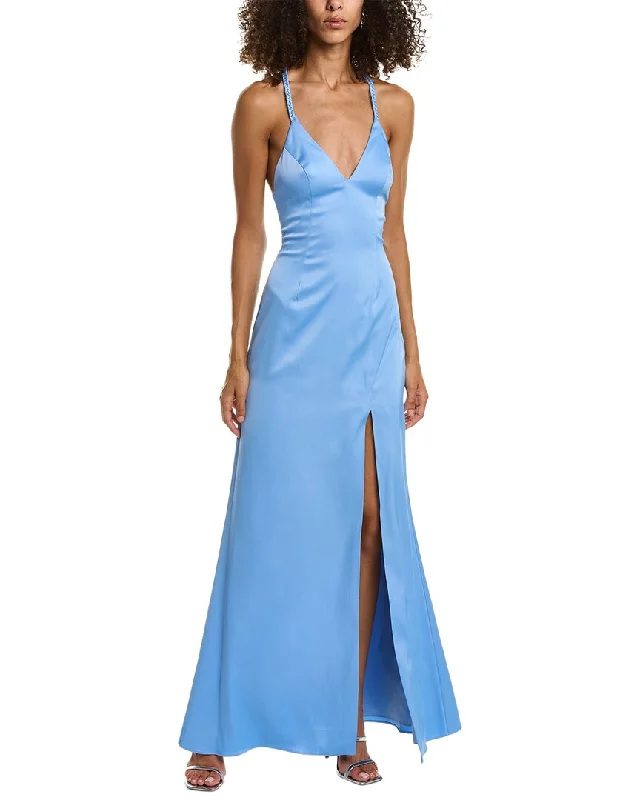Steals and Deals Liv Foster Satin Mermaid Gown