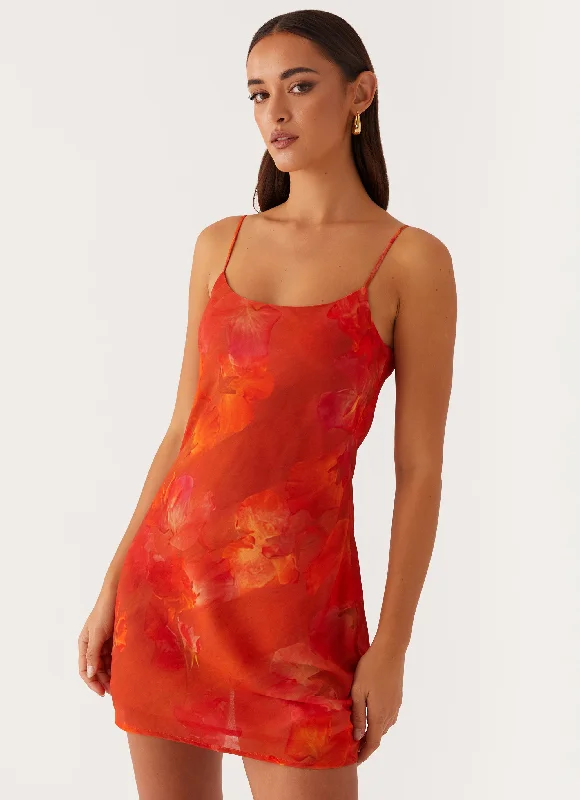 Final Clearance Manifest Mini Dress - Amber