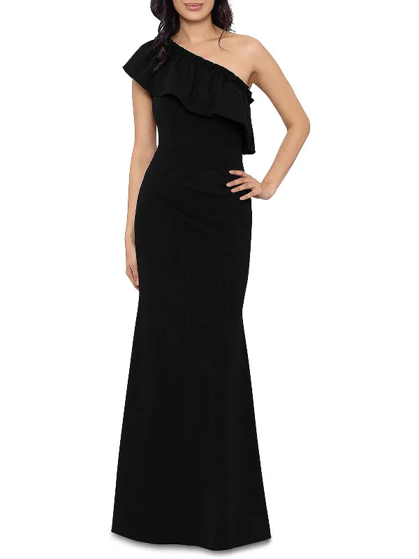 Instant Savings Womens One Shoulder Maxi Evening Dress