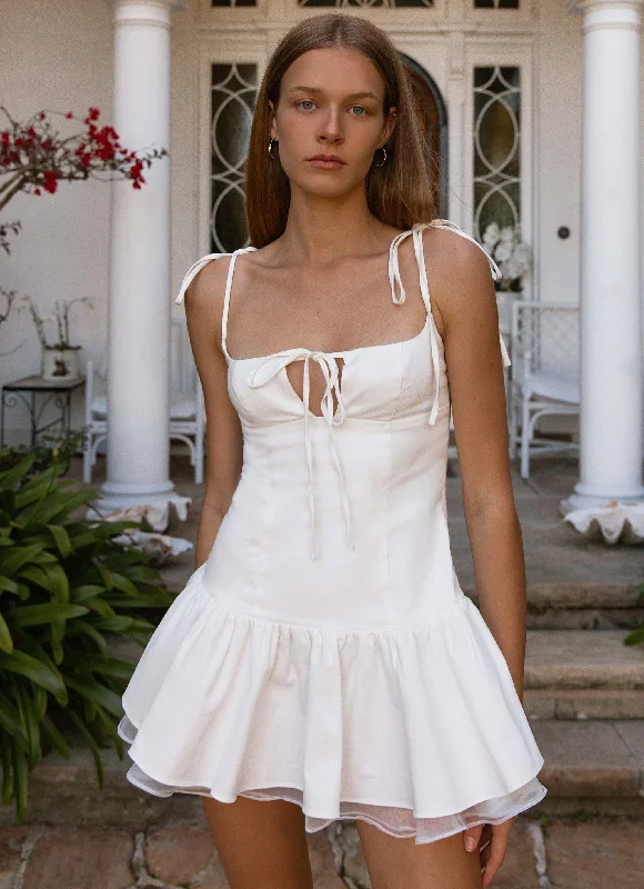 Savings Galore Valene Mini Dress - White