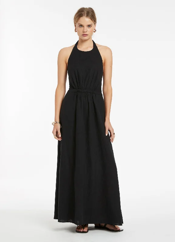 Unbeatable Prices Jetset Halter Dress - Black