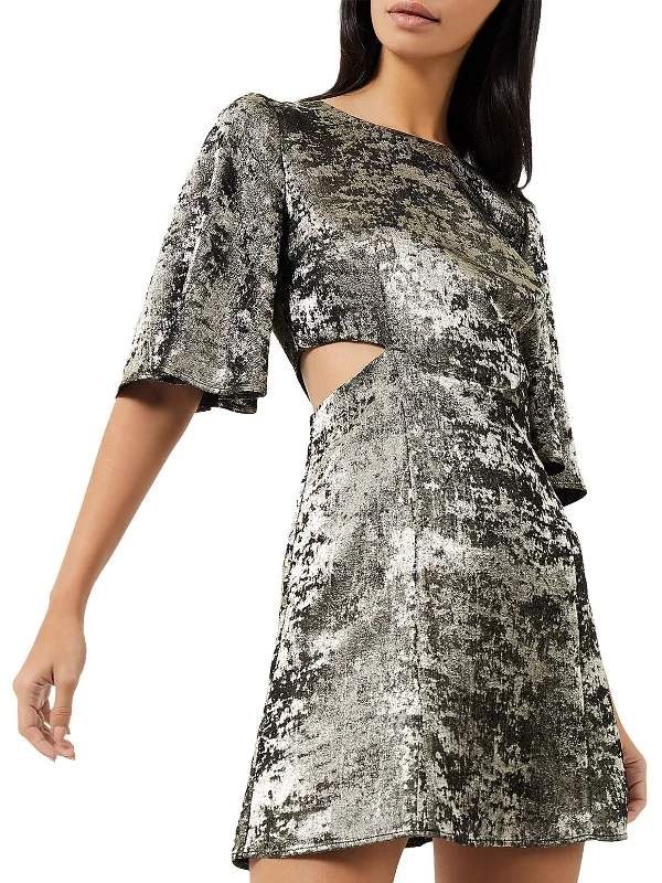 Early Access Alara Womens Cut-Out Short Sleeve Cocktail And Party Dress