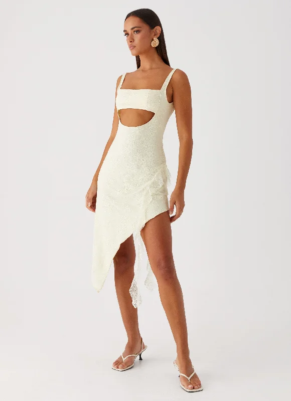 Shop and Save Patricia Midi Dress - Yellow