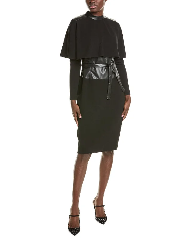 Super Deal Teri Jon by Rickie Freeman Combo Midi Dress