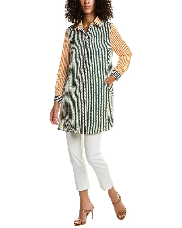 Limited Edition Gracia Contrast Color Midi Shirt