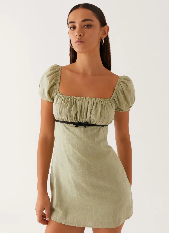 Huge Discounts Fran Mini Dress - Pastel Green