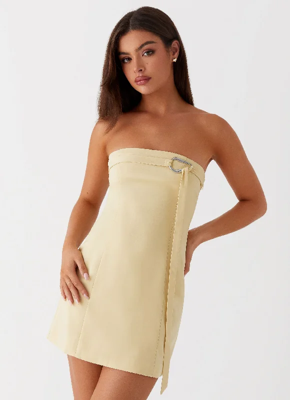 Extra Savings Saskia Mini Dress - Yellow
