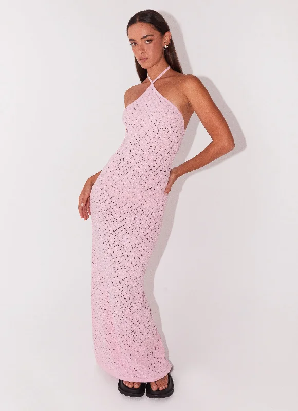 Big Discounts Madsy Knit Maxi Dress - Rose Pink