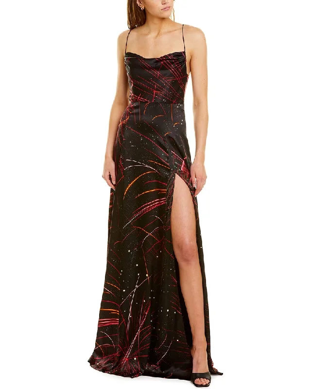 Can't Miss Retrofete Gracie Silk-Blend Maxi Dress