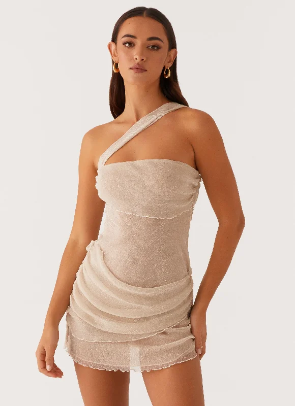 Special Discount Misty Mesh Mini Dress - Ivory