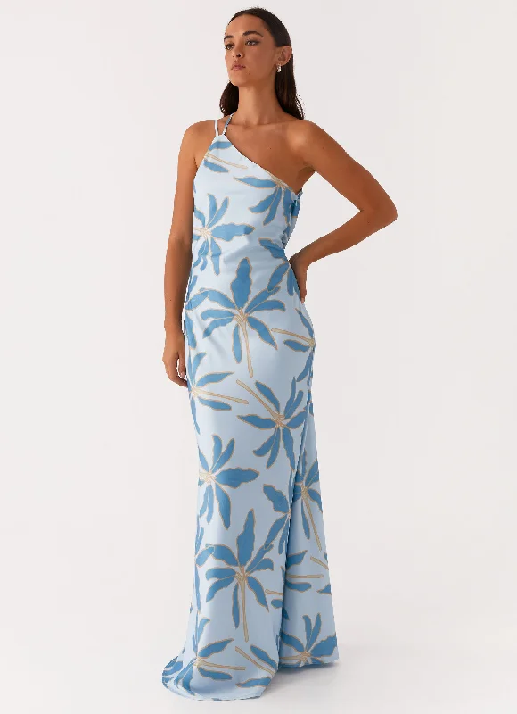 Price Cut Drifting Apart Maxi Dress - Opulent Blue