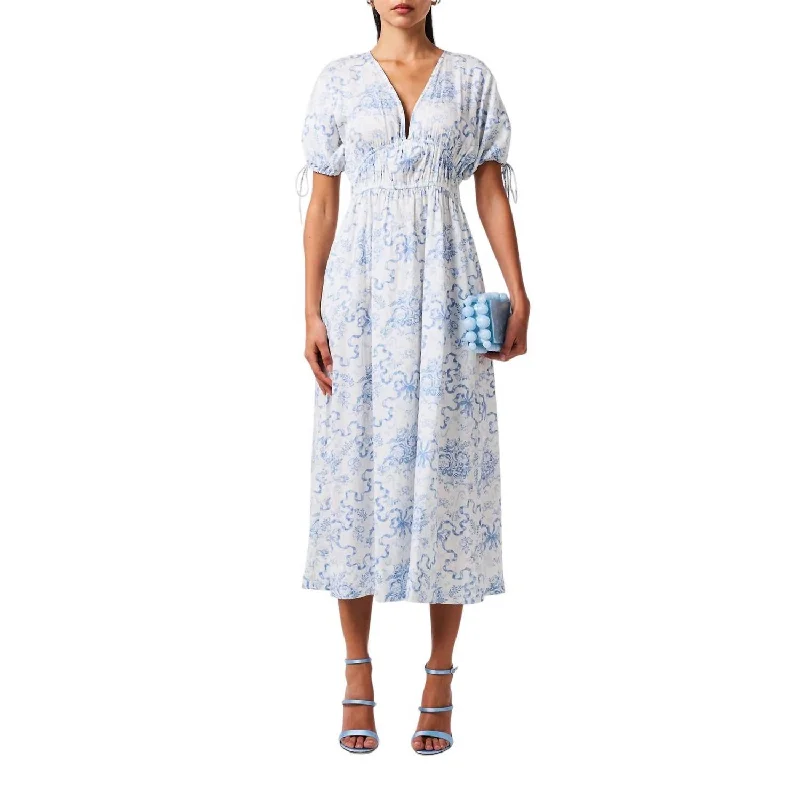 Can't Miss Mastey Dress In Blissful Blue