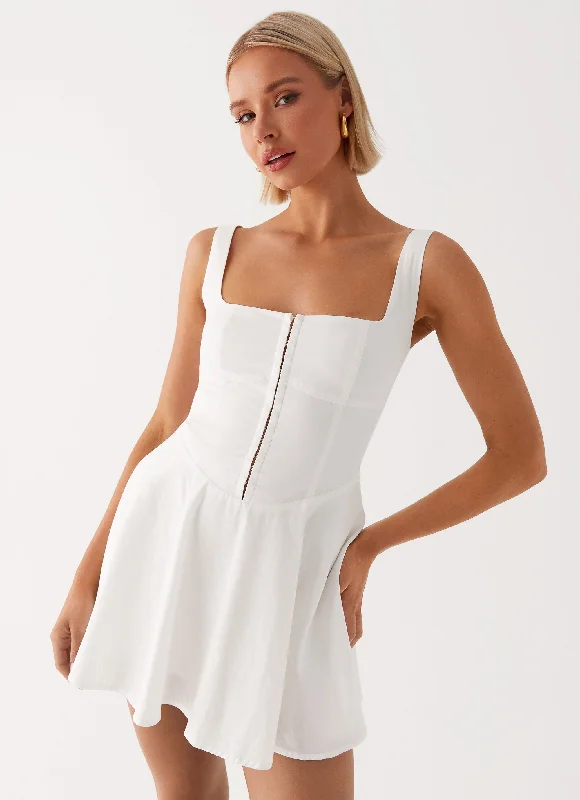 Limited Time The Isle Mini Dress - White