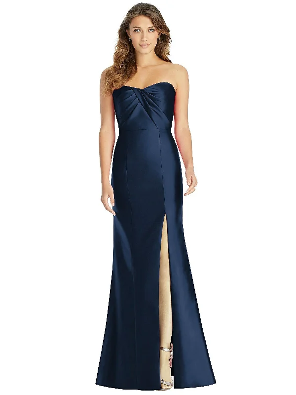 Special Buy Strapless Draped Bodice Trumpet Gown