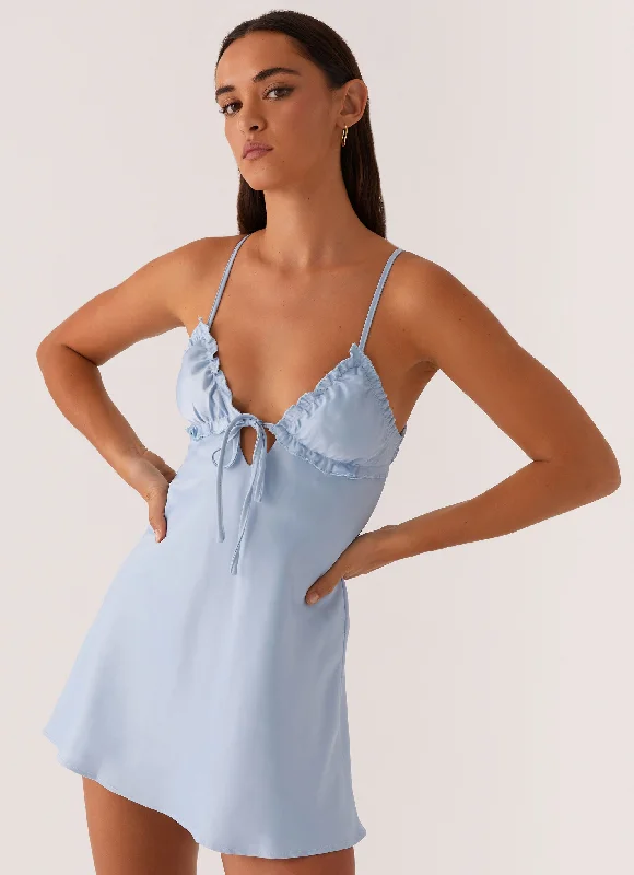 Final Clearance Richie Mini Dress - Blue