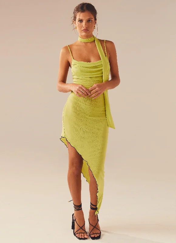 Online Only In Your Dreams Midi Dress - Fern