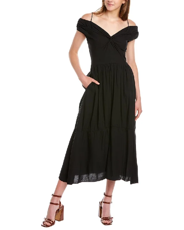 Super Sale Vince Off-Shoulder Twist Dress