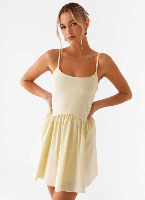 Deep Discounts Tesoro Mio Mini Dress - Yellow