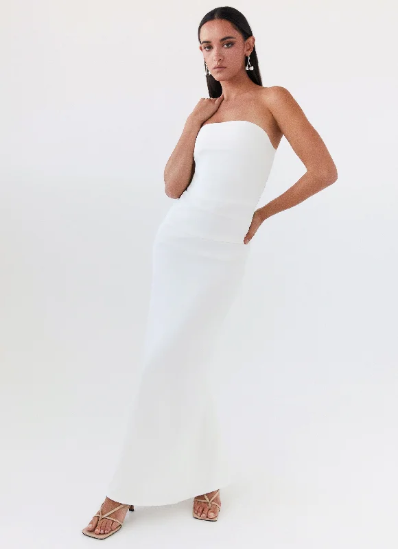 Amazing Deals Danielle Strapless Maxi Dress - White