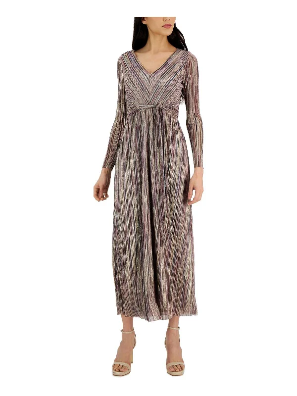 Daily Specials Womens Metallic Long Maxi Dress
