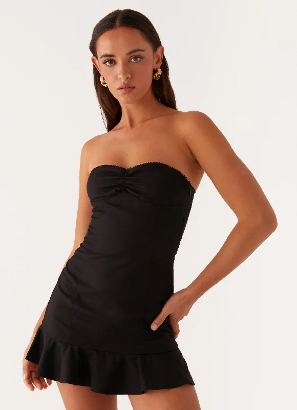 Mega Sale Delmi Bustier Mini Dress - Black